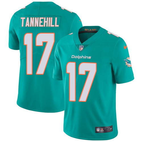 Nike Dolphins #17 Ryan Tannehill Aqua Green Team Color Men's Stitched NFL Vapor Untouchable Limited Jersey